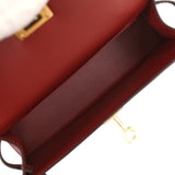Hermes Kelly Sellier 20 Rouge H Madame Gold Hardware - Thumbnail View 8
