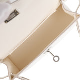 Hermes Kelly Sellier 20 Creme Chantilly Matte Alligator Palladium Hardware - Thumbnail View 8