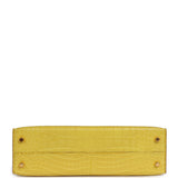 Pre-owned Hermes Kelly 20 Sellier Mimosa Matte Alligator Gold Hardware - Thumbnail View 6