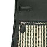 Hermes Kelly Lakis 35 Vert Anglais Swift, Toile Riga Palladium Hardware - Thumbnail View 7