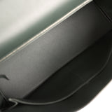 Hermes Kelly Lakis 35 Vert Anglais Swift, Toile Riga Palladium Hardware - Thumbnail View 10
