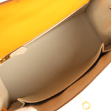 Hermes Special Order (HSS) Kelly Sellier 25 Jaune D'Or Verso Epsom Gold Hardware - Thumbnail View 8