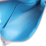 Pre-owned Hermes Micro Kelly 15 Mykonos Epsom Palladium Hardware - Thumbnail View 8