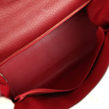 Vintage Hermes Kelly Retourne 32 Rouge H Fjord Gold Hardware - Thumbnail View 8
