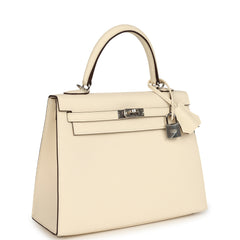 Hermes Kelly Sellier 25 Nata Verso Epsom Palladium Hardware
