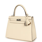 Hermes Kelly Sellier 25 Nata Verso Epsom Palladium Hardware - Thumbnail View 5