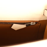 Hermes Kelly Sellier 25 Nata Verso Epsom Palladium Hardware - Thumbnail View 9