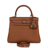 Hermes Kelly Retourne 25 Gold Togo Palladium Hardware - Thumbnail View 1
