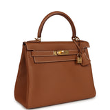 Hermes Kelly Retourne 28 Gold Togo Gold Hardware - Thumbnail View 2