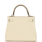 Hermes Kelly Retourne 25 "In & Out" Nata Swift Palladium Hardware - Thumbnail View 4