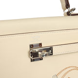 Hermes Kelly Retourne 25 "In & Out" Nata Swift Palladium Hardware - Thumbnail View 7