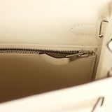 Hermes Kelly Retourne 25 "In & Out" Nata Swift Palladium Hardware - Thumbnail View 9