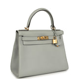 Hermes Kelly Retourne 28 Bleu Glacier Evercolor Gold Hardware - Thumbnail View 2