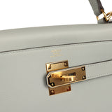 Hermes Kelly Retourne 28 Bleu Glacier Evercolor Gold Hardware - Thumbnail View 7