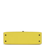 Pre-owned Hermes Kelly Sellier 20 Lime Epsom Palladium Hardware - Thumbnail View 6