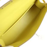 Pre-owned Hermes Kelly Sellier 20 Lime Epsom Palladium Hardware - Thumbnail View 8