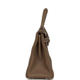 Hermes Kelly Retourne 28 Etoupe Togo Palladium Hardware - Thumbnail View 3