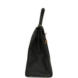 Hermes Kelly Retourne 35 Black Togo Gold Hardware - Thumbnail View 3