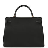 Hermes Kelly Retourne 35 Black Togo Gold Hardware - Thumbnail View 4