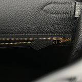 Hermes Kelly Retourne 35 Black Togo Gold Hardware - Thumbnail View 9