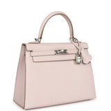Hermes Kelly Sellier 25 Mauve Pale Epsom Palladium Hardware - Thumbnail View 2