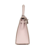 Hermes Kelly Sellier 25 Mauve Pale Epsom Palladium Hardware - Thumbnail View 3