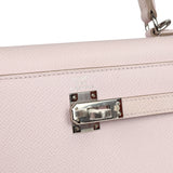 Hermes Kelly Sellier 25 Mauve Pale Epsom Palladium Hardware - Thumbnail View 7