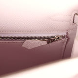 Hermes Kelly Sellier 25 Mauve Pale Epsom Palladium Hardware - Thumbnail View 9