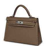 Hermes Kelly Sellier 20 Etoupe Epsom Palladium Hardware - Thumbnail View 5
