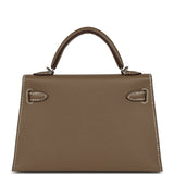 Hermes Kelly Sellier 20 Etoupe Epsom Palladium Hardware - Thumbnail View 4