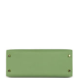Pre-owned Hermes Kelly Sellier 28 Vert Criquet Epsom Gold Hardware - Thumbnail View 6