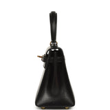 Vintage Hermes Kelly Sellier 20 Black Box Gold Hardware - Thumbnail View 3