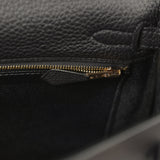 Hermes Kelly Retourne 25 Black Togo Gold Hardware - Thumbnail View 8
