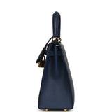 Hermes Kelly Sellier 25 Bleu Navy Epsom Gold Hardware - Thumbnail View 4