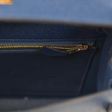 Hermes Kelly Sellier 25 Bleu Navy Epsom Gold Hardware - Thumbnail View 8