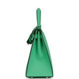 Hermes Kelly Sellier 28 Vert Comics Epsom Palladium Hardware - Thumbnail View 3