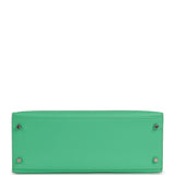 Hermes Kelly Sellier 28 Vert Comics Epsom Palladium Hardware - Thumbnail View 6