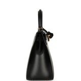 Hermes Kelly Sellier 28 Black Box Gold Hardware - Thumbnail View 3
