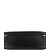 Hermes Kelly Sellier 28 Black Box Gold Hardware - Thumbnail View 6