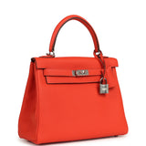 Hermes Kelly Retourne 25 Capucine Togo Palladium Hardware - Thumbnail View 2