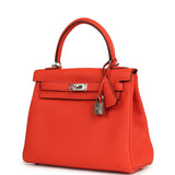 Hermes Kelly Retourne 25 Capucine Togo Palladium Hardware - Thumbnail View 5