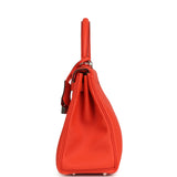 Hermes Kelly Retourne 25 Capucine Togo Palladium Hardware - Thumbnail View 4
