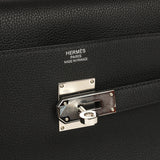Pre-owned Hermes Kelly 42 Maxi Black Togo Palladium Hardware - Thumbnail View 8
