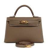 Hermes Kelly Sellier 20 Etoupe Epsom Gold Hardware - Thumbnail View 1
