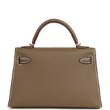 Hermes Kelly Sellier 20 Etoupe Epsom Gold Hardware - Thumbnail View 4