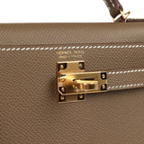 Hermes Kelly Sellier 20 Etoupe Epsom Gold Hardware - Thumbnail View 7