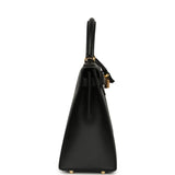 Pre-owned Hermes Kelly Sellier 28 Black Epsom Gold Hardware - Thumbnail View 3