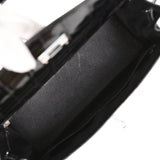 Vintage Hermes Kelly Sellier 32 Black Shiny Porosus Crocodile Palladium Hardware - Thumbnail View 9
