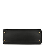 Vintage Hermes Kelly Retourne 32 Black Box Gold Hardware - Thumbnail View 6
