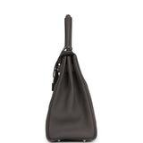 Pre-owned Hermes Kelly Retourne 28 Etain Togo Palladium Hardware - Thumbnail View 3